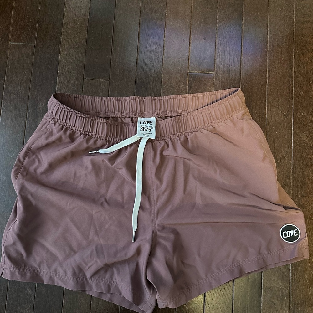 Cove Athletic Shorts in maroon